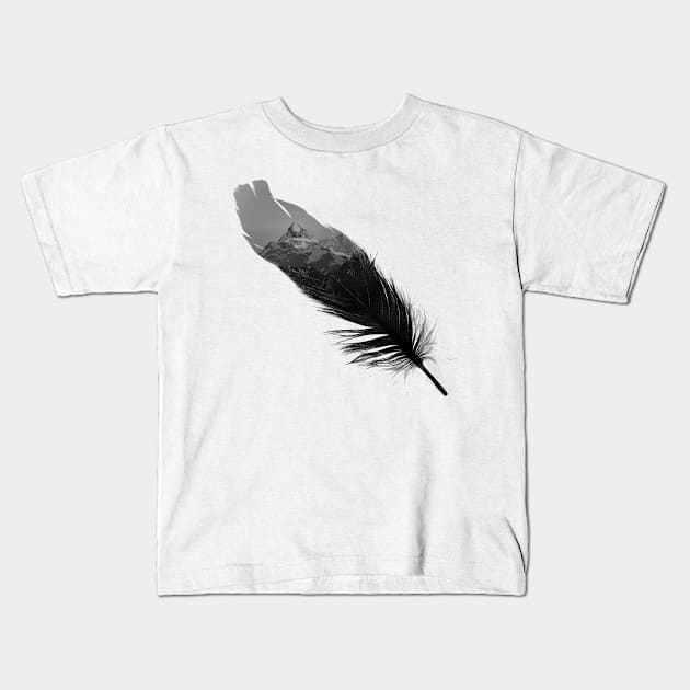 Feather Kids T-Shirt by Little Rabbit